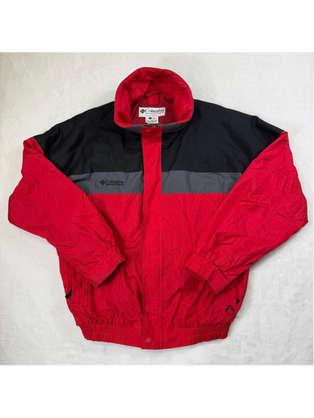 Men's Columbia Bugaboo Performance Jacket Large 90s Red Black